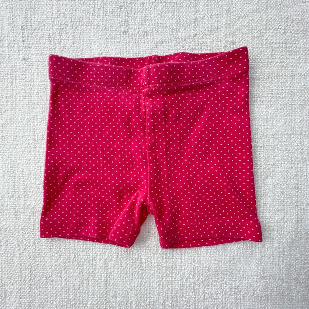 Tea Collection Pink Polka Dot Bike Shorts GUC 4